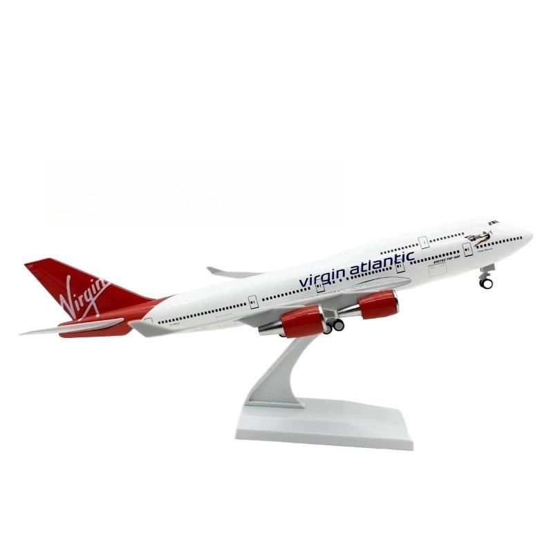 

1/250 Scale Display Boutique Decoration 30cm Virgin Atlantic Airlines B747 Airplane Model Diecast Resin Planes Toy for Children белый/красный