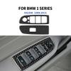 Für BMW 1er E81 E82 E87 E88 2008-2013 Echte Kohlefaser Aufkleber Auto Tür Elektrischer Fensterheber Schalter Rahmen Verkleidung Zubehör