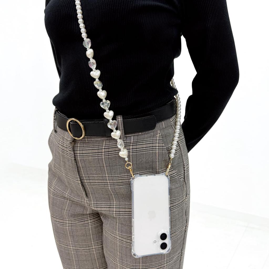 Suncrest Heart Pearl Shoulder Strap iSB-STP01