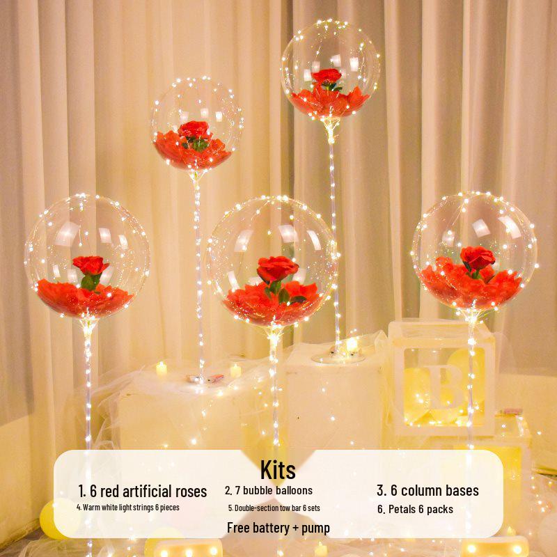 Romantic Proposal & Birthday Indoor Balloon Decoration Set