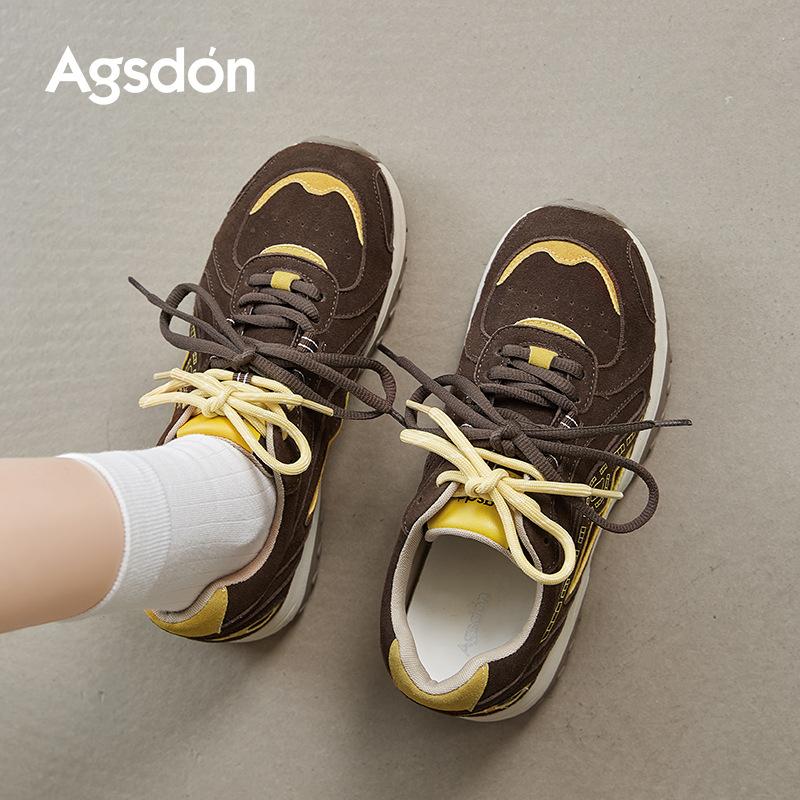 Augustine platform German training shoes women's 2025 new autumn fashion lightweight Forrest Gump shoes retro casual sports shoes
