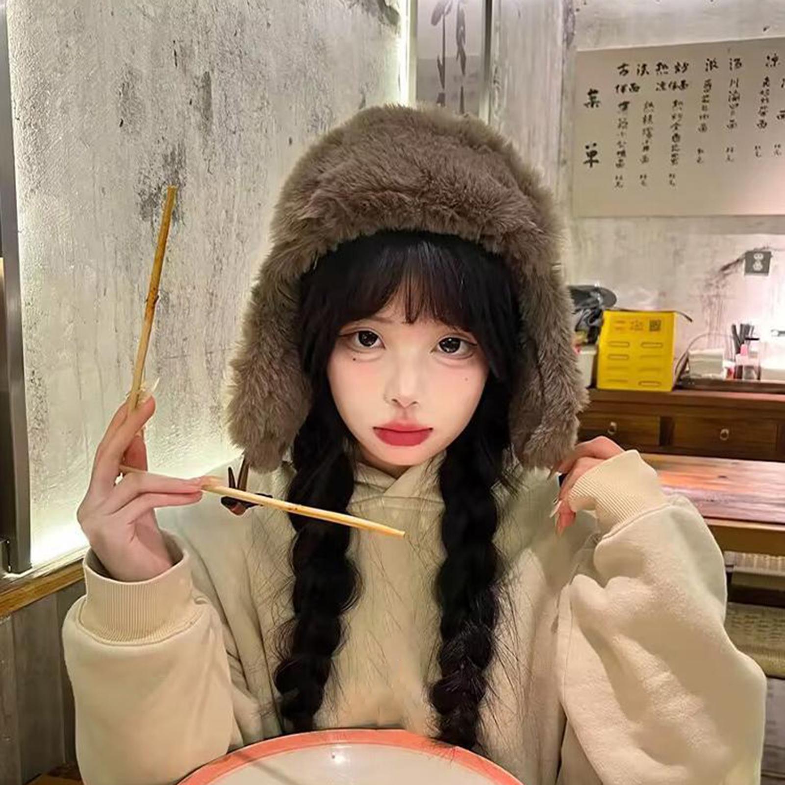 

Trapper Hat For Men Warm Waterproof Plush-Lined Fleece Lined Winter Ear Flap Snow Hat For Male Female Outdoor Sports Skiing CHINA