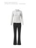 TASHI GOLF Women's Winter Warm Slimming Down Jacket & High Waist Fleece Pants Set
