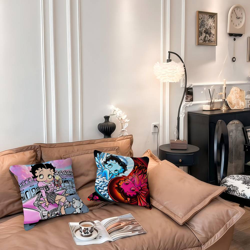 Cute B-Betty Boop Personalized Pillow Dust Cover Bedroom Kids Party Decoration Pillowcase Birthday Children Gift