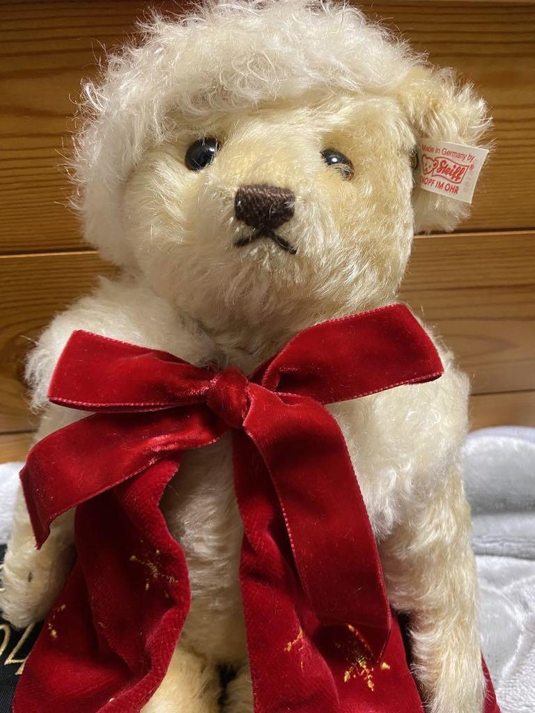 [USED] Steiff Asian Santa Teddy Bear 2004