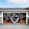 1 2D Banner, Halloween Garage Door, Pumpkin and Spider Web Design - Ideal Home, Yard and Festive Occasion Decoration