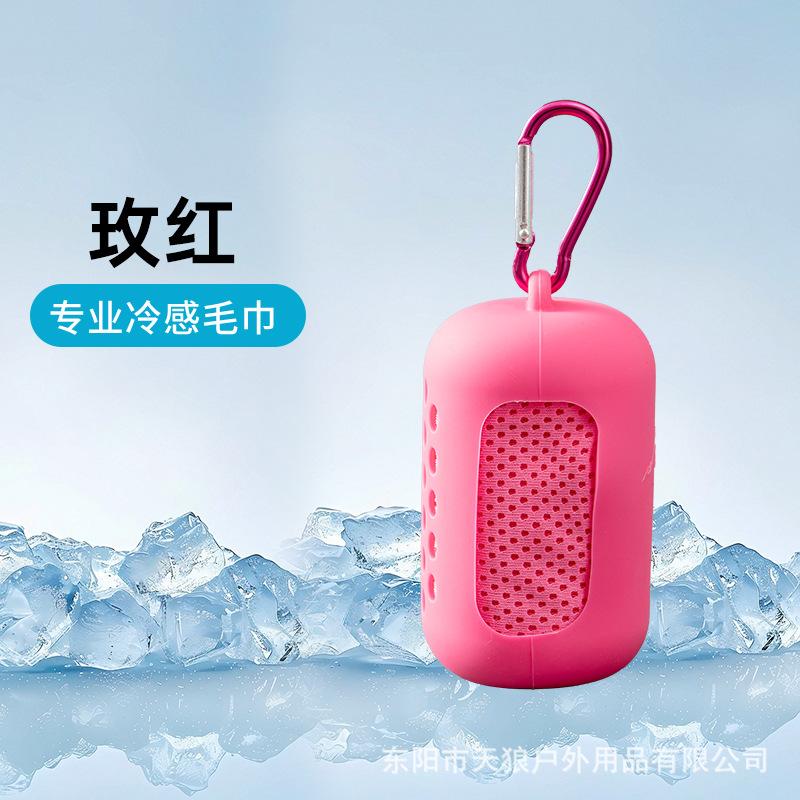 Cold Sports Towel Outdoor Fitness Cold Towel Sweat Cooling Silicone Cover Towel Mountaineering Bag Towel Wholesale