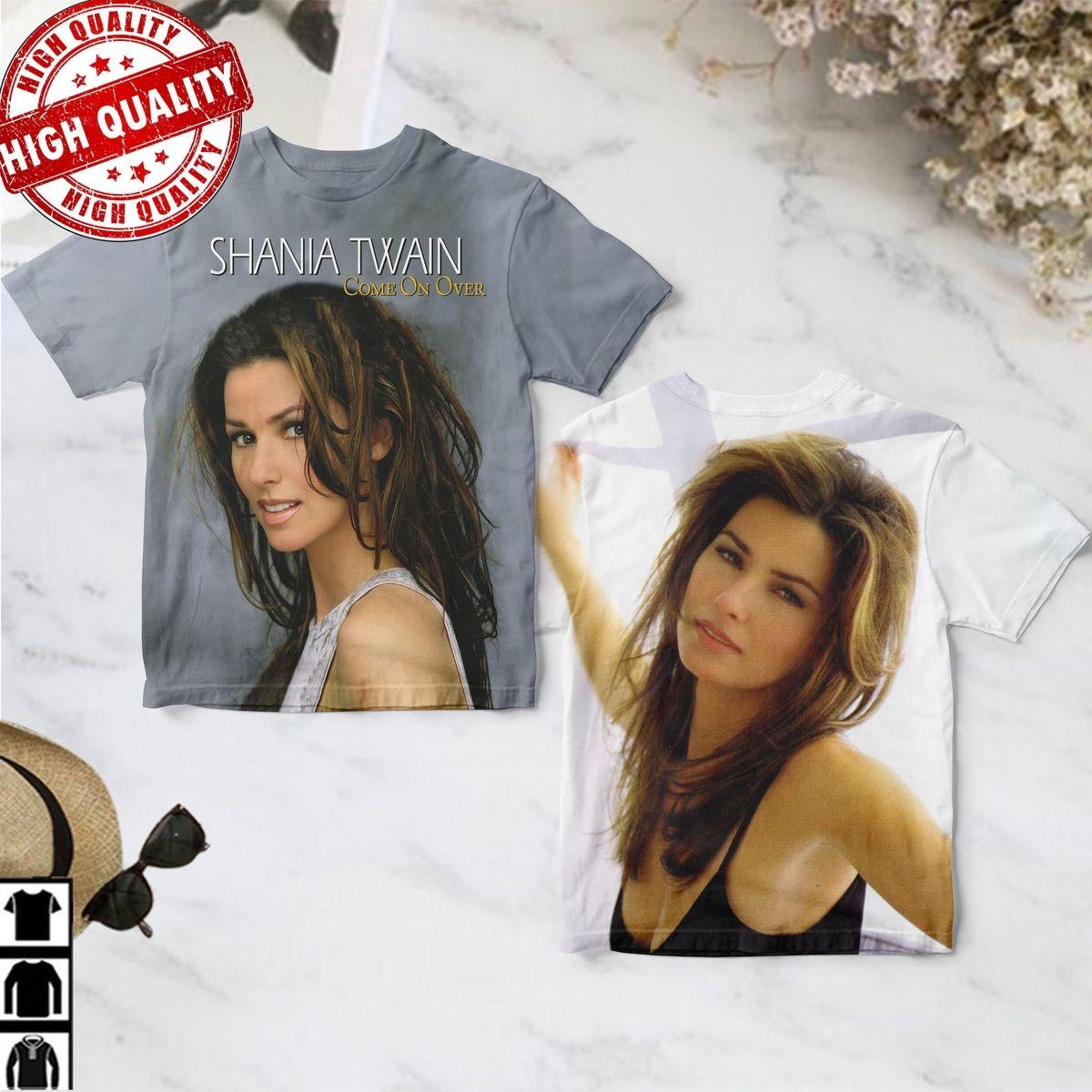 Shania Twain Come On Over Album 3D AOP Shirt Unisex Size S-5XL 1V0714 M