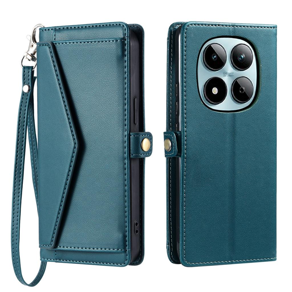 Für Xiaomi Redmi Note 15 Pro 4G (Global) Lederhülle mit Handschlaufe Brieftasche Ständer Handyhülle