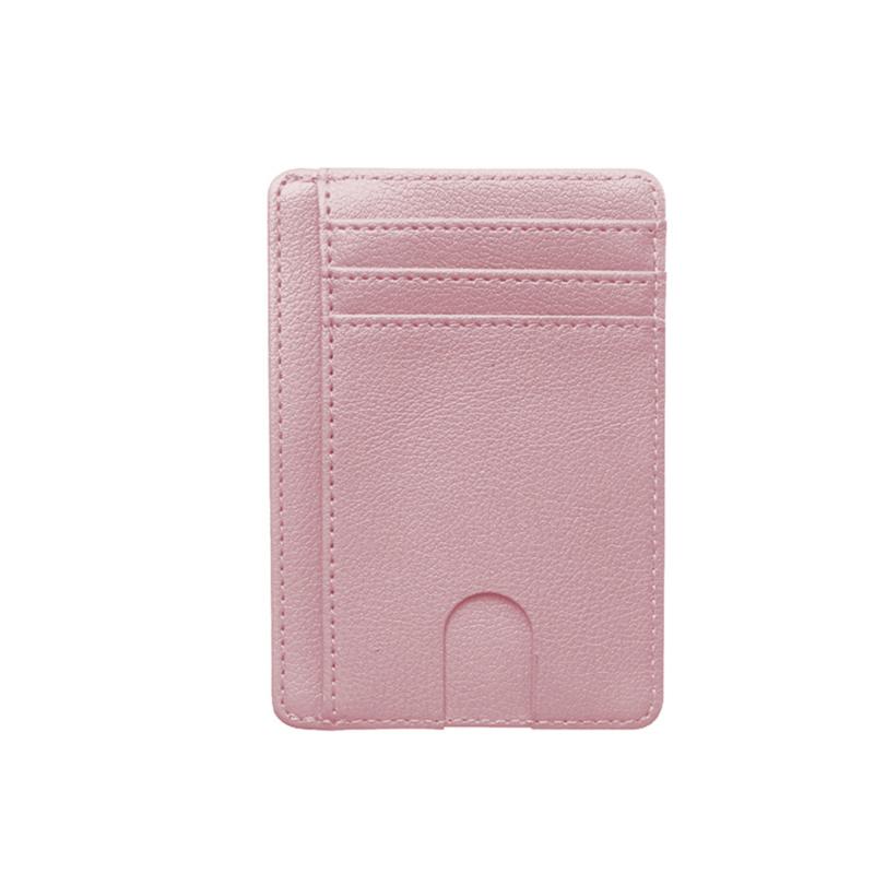 Slim Blocking Leather Wallet Credit ID Card Holder Purse Money Case Cover Anti Theft For Men Women Fashion Bags 8 Slot