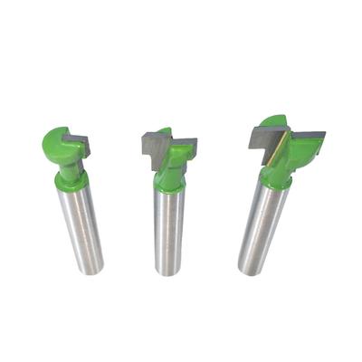 Keyhole Router Bits Set 6.35mm (1 4 Inch) Shank 5 16 3 8 & 1 2 Inch Blade Diameter for Wood Hex Bolt T Track Slotting