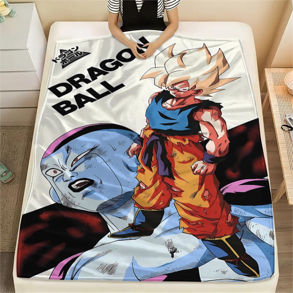Dragon Ball Characters Print Flannel Blanket,High Quality Comfortable for All Seasons,Home Decor,Warmth and Comfort,Perfect for Christmas Gifts