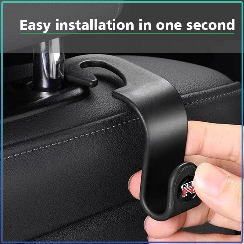 Car Headrest Hooks Hanger Bags Seat Back Holder Clips Auto Fastener For Nissan GTR C210 R30 GTS-R R33 R34 GT-R R35 Nismo