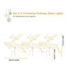 Christmas Deer Yard Ornaments Outdoor Iron Reindeer Silhouetted Pathway Light For Lawn Garden Decoration