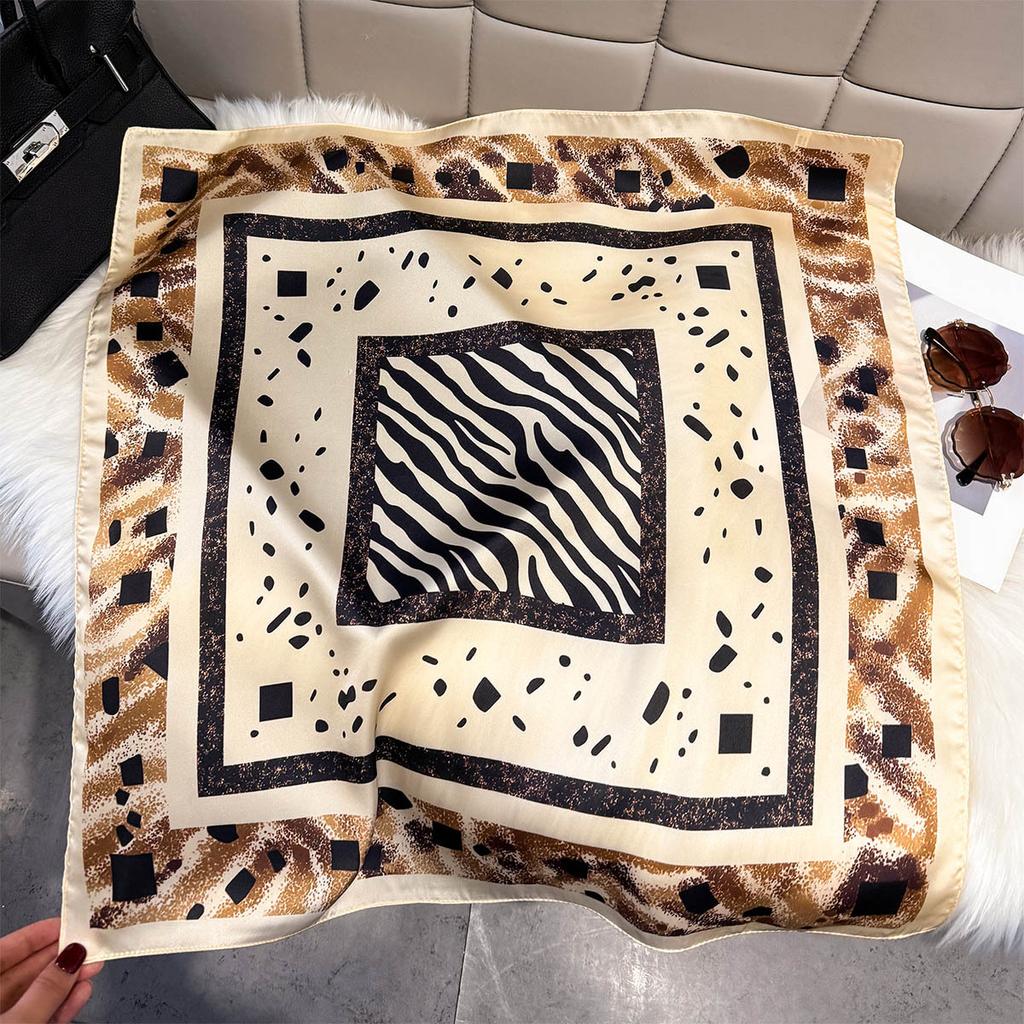 Silk scarf femininity small square scarf decoration 71 professional small square scarf silk scarf summer thin versatile scarf French headband