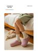 Unisex Waterproof Non-Slip Plush Indoor Cotton Slippers - Warm Full Coverage for Autumn/Winter.