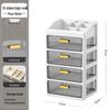 Multi-layer Desktop Organizer: Drawer-Type Storage Box for Office Supplies, Stationery, and Cosmetics