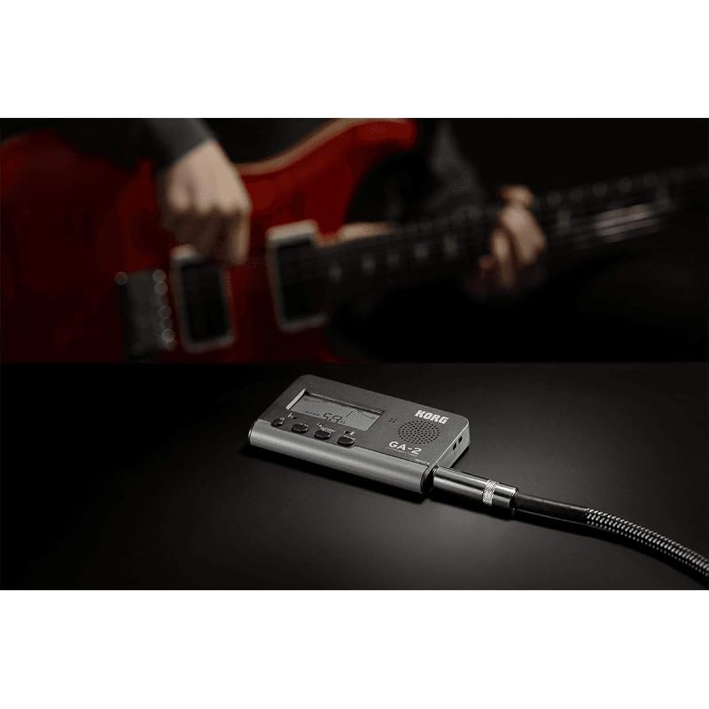 KORG GA-2 Guitar/Bass Tuner: Ideal for individual practice. Supports multi-string guitars and basses, flat tuning, and long scales. 200 hours of