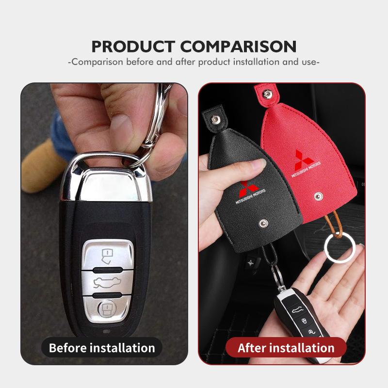 Car Key Bag Storage Tidying Creative Fashion Keychain Storage Accessories For Mitsubishi Outlander Lancer L200 ASX Pajero