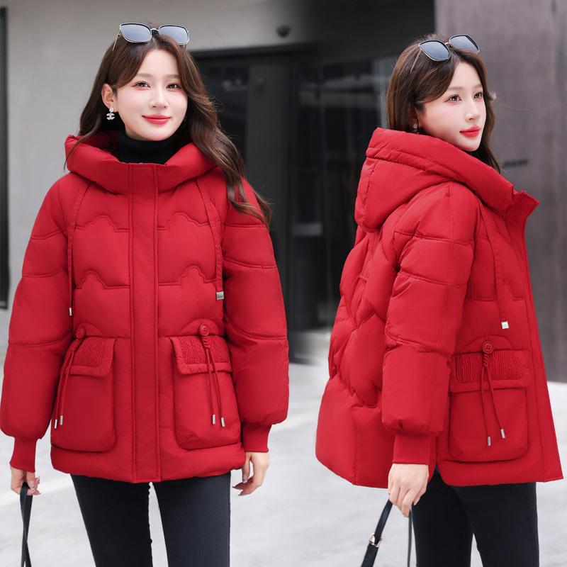Hooded Down Padded Jacket Women's Winter Jacket 2025 Korean Version New Plus-size Casual Fashion Loose Women's Cotton Jacket