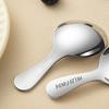 Cuillère à sel mignonne Acier inoxydable 304 Cuillère à dessert pour enfants Manche court Cuillère à glace Cuisine Mini pelle à condiments