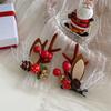 1 Pair Christmas Hair Pin Children Barrettes Bow Deer Ear New Year Hair Clip Kids Christmas Headwear Girls Kids Hair Accessories