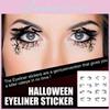 Eelhoe Halloween Eyeliner Stickers Bat Spider Decorative Makeup Tools Set Of 8 Pieces
