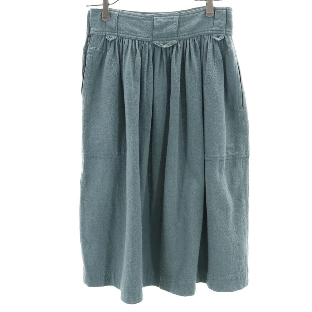 ISSEY MIYAKE 90s Made in Japan Old Mimole length tack flare skirt 9 Gray Women Used