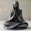Grenzüberschreitende Alien Meditationsharzstatue Ornament - Kreatives Schreibtischgeschenk