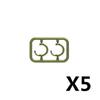 10PCS/LOT MOC Military Building Blocks Soldiers Figure Vest Helmet Belt Mask Earphone Bricks Army Accessories Toys J021