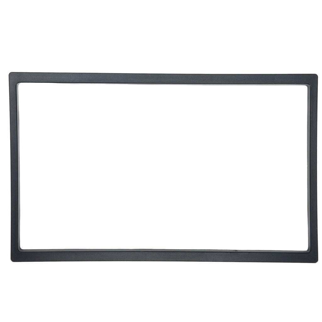 New Radio Panel Ultra-thin 1pc 2 DIN Black Dashboard