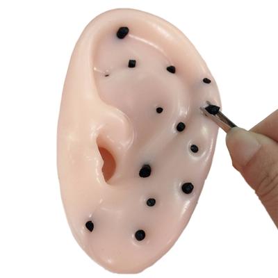 Ear-shaped Blackheads Remover Toy Funny Acne Squeezing Stress Relief Toy With Tweezers For Kids Men