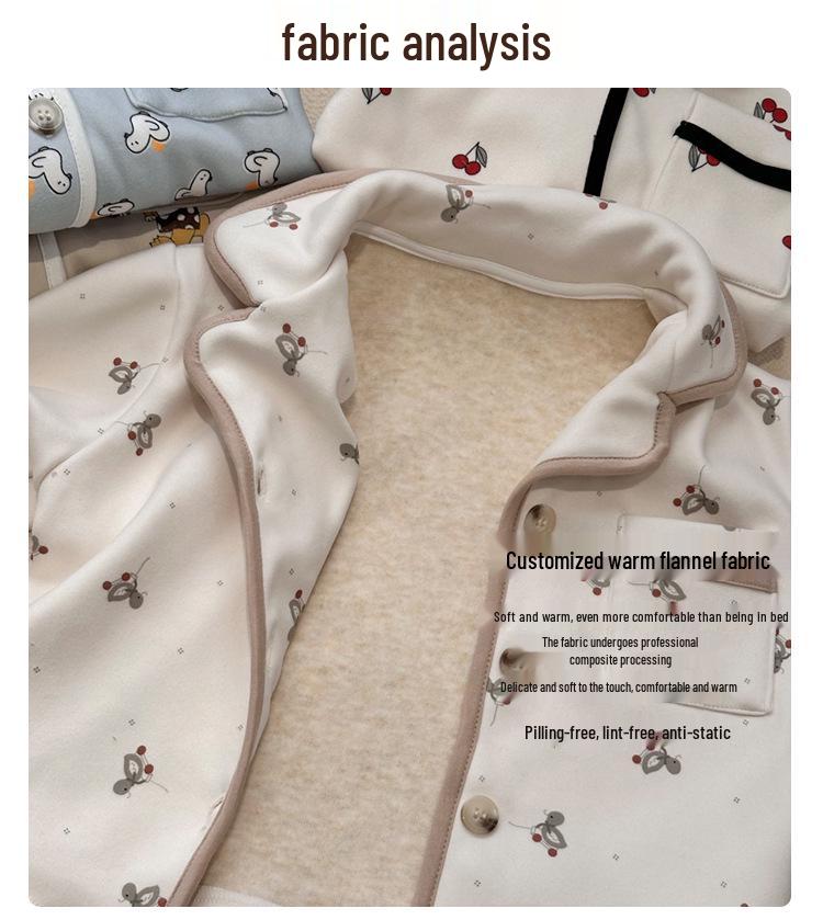 88233 Kids' Warm Fleece Pajama Set 2025 - Boys' Winter Homewear