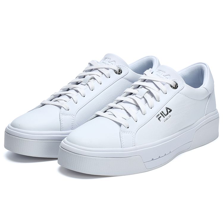 Fila 1911 2.0 Top Layer Cowhide Sports Comfortable Low-Top Sneakers Men Sneakers FILA-White F12M312204FWT