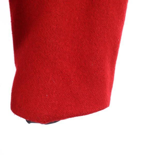 90s Made in USA, quilted lining, vintage Long sleeve pea coat Red Men's Used