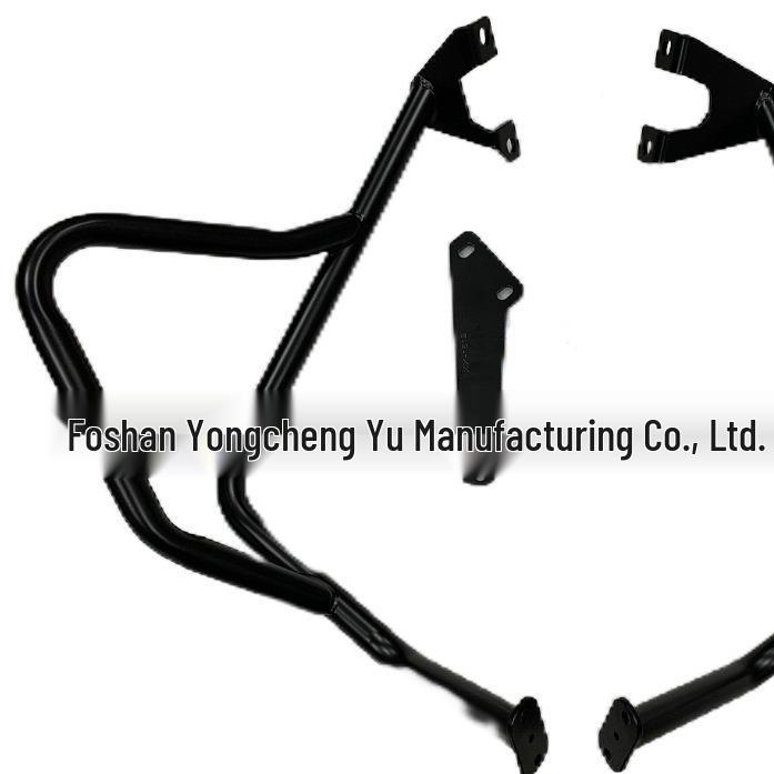 Kawasaki Versys 650 (2015-2023) Anti-Fall Upper & Lower Bumper Bars Black Upper Bar without Logo