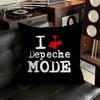 DDepecheMode Pillow Case Antidustmite Pillowcase Invisible zipper silky short plush Sofa cushion cover