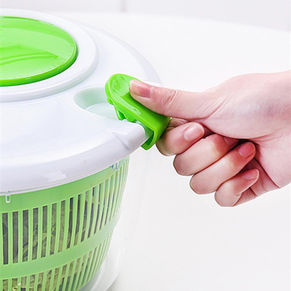 Manual Salad Vegetable Dehydrator Kitchen Drain Basket Dry Off  Faster Food Prep