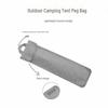 Outdoor 30cm Handheld Storage Bag for Tent Pegs with Windproof Buckle and Rope