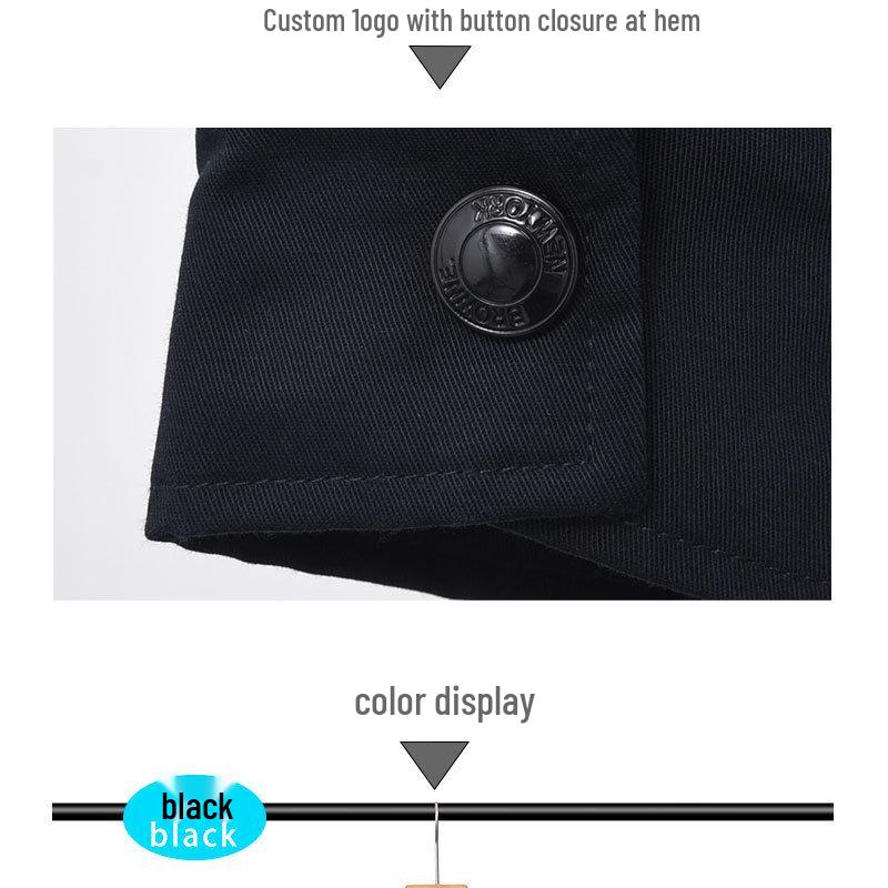 TB BROWIN 2025 Men's Embroidered Shirt Collar Jacket - Autumn/Winter Casual Wear