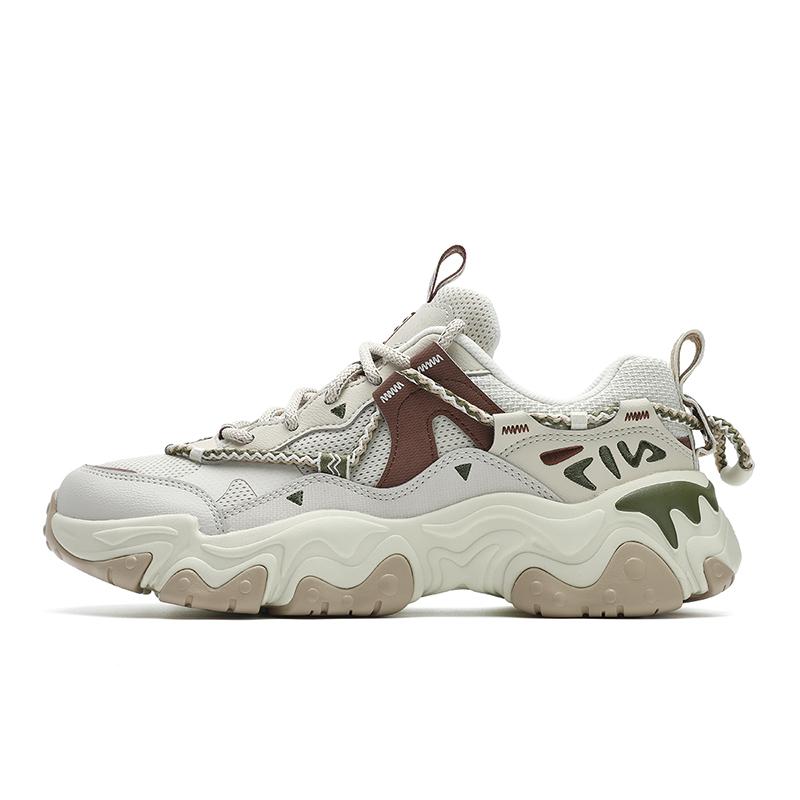 FILA Fluid 5 Cat Paw Shoes 5.0 Fashion Trend Low Top Casual Shoes Women sneaker Yellow White F12W432101FTP