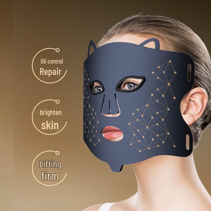 Infrared Photon LED Silicone Mask for Skin Rejuvenation with Red and Blue Light