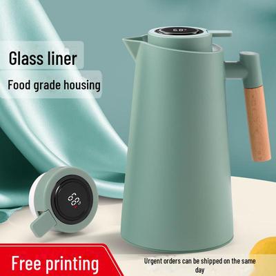 "Large Capacity Glass Liner Push-Button Insulated Kettle for Household Use"