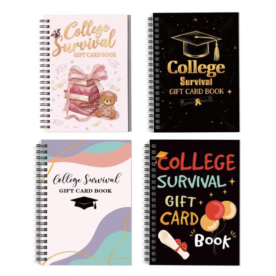 Livro de Cartões de Presente para Formatura Universitária com Envelopes para Dinheiro Cartões de Folha Solta de 24 Páginas Porta-Dinheiro Porta-Dinheiro Criativo para Estudantes Lembrança Pensada
