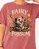 Fairy God Possum Shirt and Kids Tshirt Cute Opossum Graphic Vintage Cottagecore Animal Comfort Colors Tee Fairycore Crop Top Tank