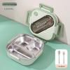 Korean Style 304 Stainless Steel Insulated Lunch Box for Men, Women, Students, and Office Workers