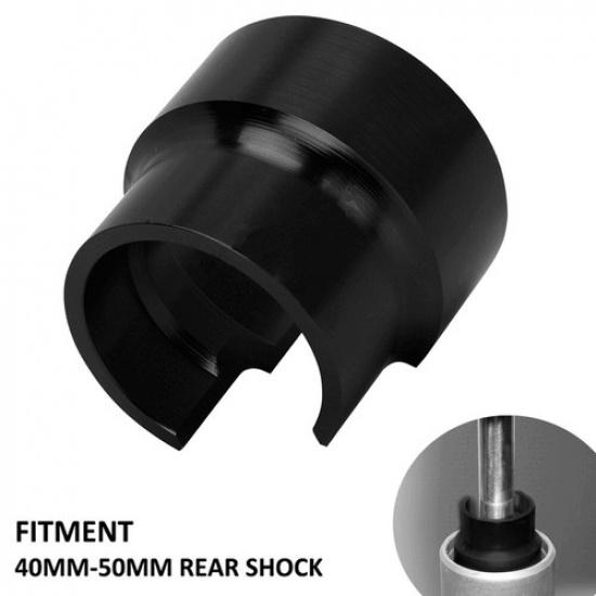 CNC Aluminum Motorcycle Seal Head Push Tool For 40-50mm Rear Shock Disassembling
