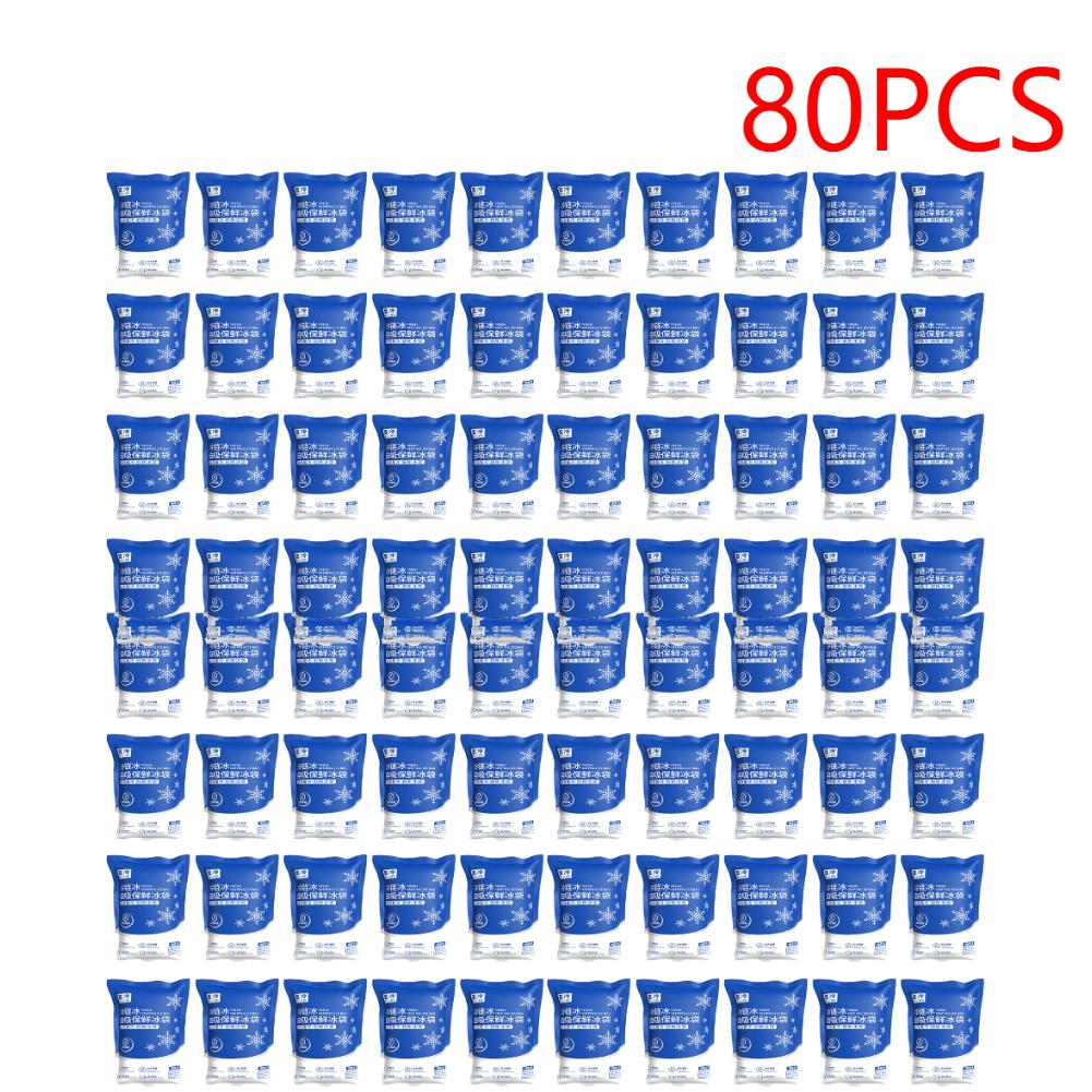 40-200PCS Ice Pack 200ml Disposable Food Ice Bag Travel Drinks Food Refrigeration Preservation for Insulation Box Foam Box