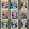 Pokemon Eeveelution ACG DIY Self Control Collect Signature Trading Flash Card Anime Cartoon Gift