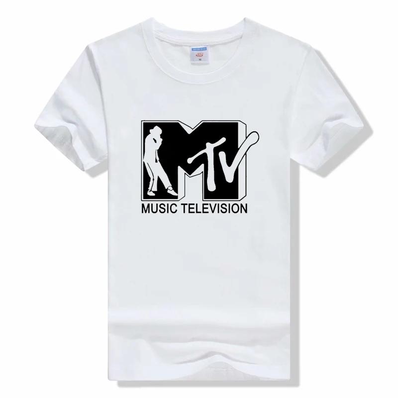 Mtv Music Television T Shirt Retro Rock Hip Hop Tv Tee fashion casual short sleeved t-shirt cotton tee shirt